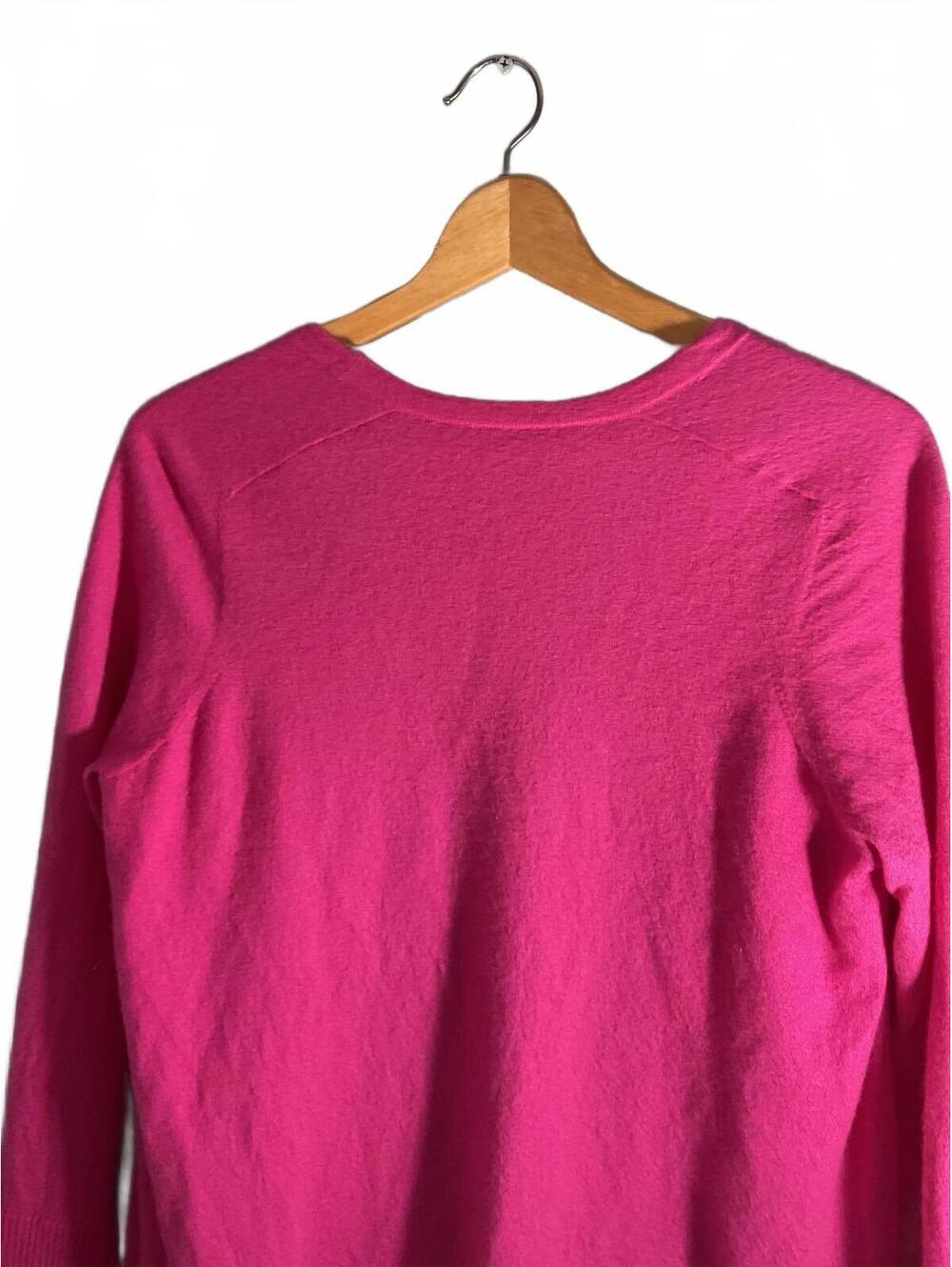 Carlisle Collection Pink Open Front Cashmere Cardigan XL - Picture 9 of 10